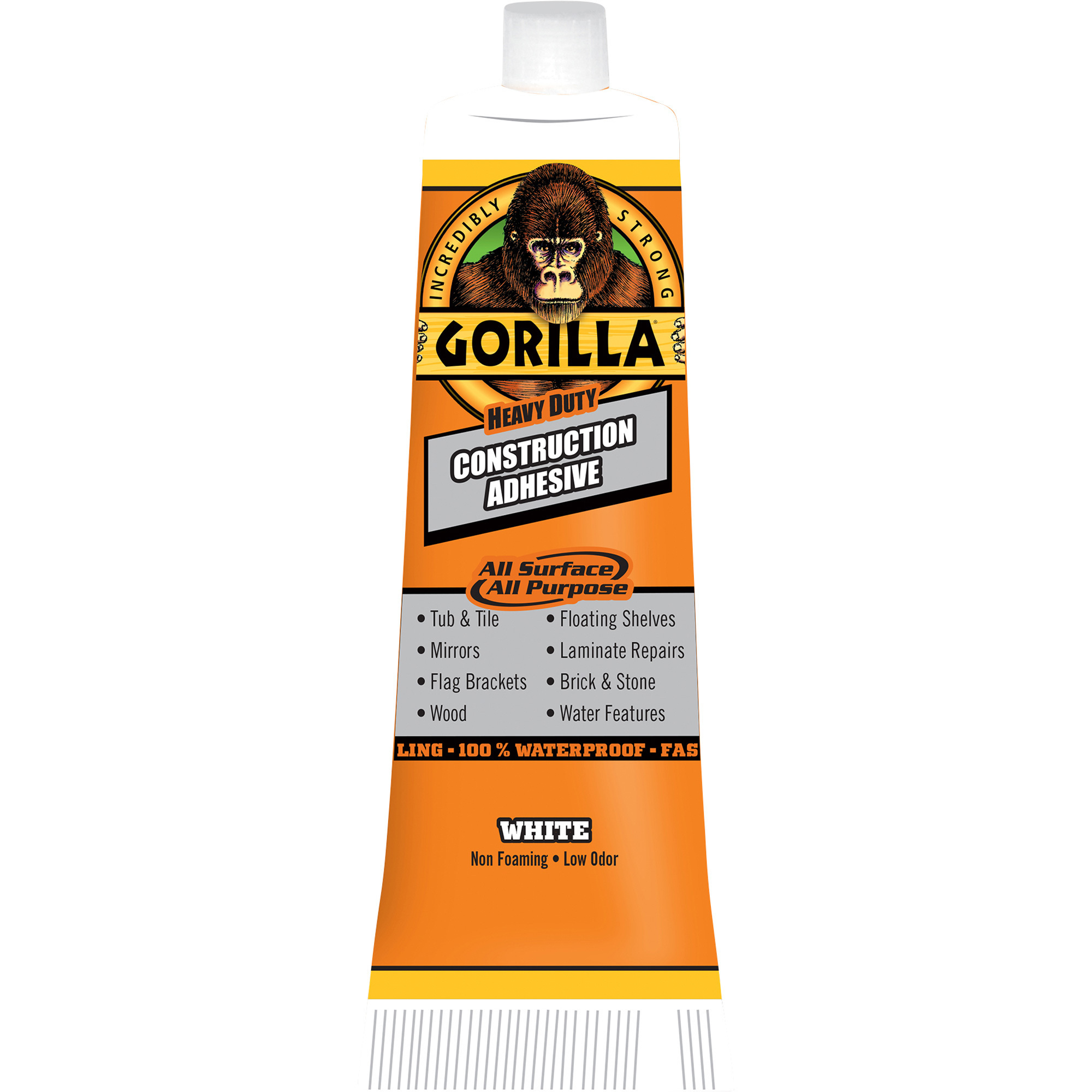 Gorilla Glue Heavy-Duty Construction Adhesive, 1 Tube